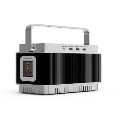 China Quick Charge Support High capacity lithium ion energy storage battery portable solar power station for home camping for sale