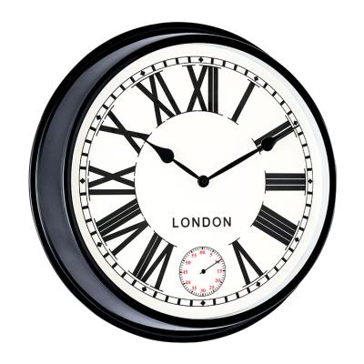 China Retro Antique Style Quartz Wall Clock Countdown Metal Wall Clock Roman Numerals Wall Clock For Home Decoration for sale