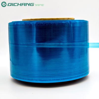 China Customization Available Waterproof Blue Clear Film Permanent Bag Sealing Tape For Envelopes for sale