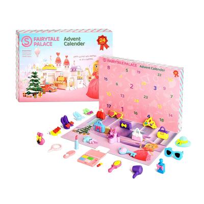 China Recyclable Exquisite Package With Pre-Cut Full Lined Holes Quality Toy Gifts Eco Friendly Premium Advent Calendar Gifts for sale