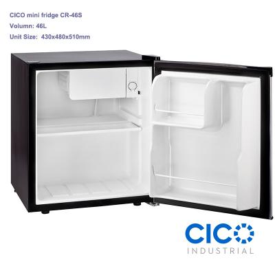 China Mini refrigerador de Worktop de la sola puerta, pequeño refrigerador de la oficina con la cerradura en venta
