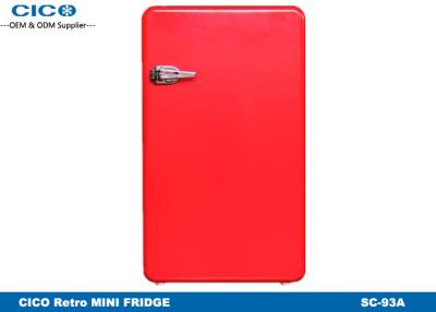 China Household Retro Looking Refrigerator , Stainless Steel Retro Fridge for sale