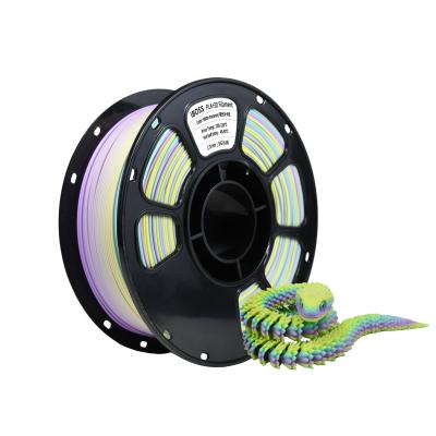 China PLA+ Filament 1kg Diameter 1.75mm Matte Macaroon Rainbow 3d Printing Filament for sale