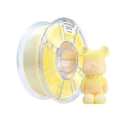 China iBOSS Hochfestigkeit PLA+ Filament Gradient Dreifarbig Gelb Orange Weiß ±0,02mm 3D-Druckfilament zu verkaufen