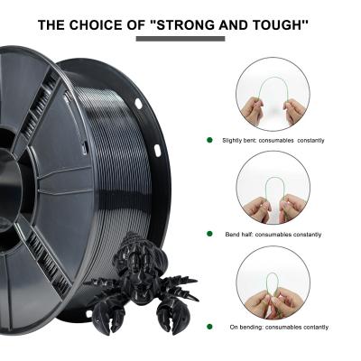 China Filamento de la impresora 3D iBOSS PETG Filamento negro 1.75mm Precisión de las dimensiones +/- 0.02mm en venta