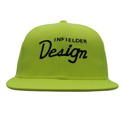 China JOINT logo fashion custom youth noen green flashing safety snapback hats in bulk for sale