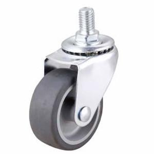 China Small Thread screw Grey Themoplastic rubber caster, 2
