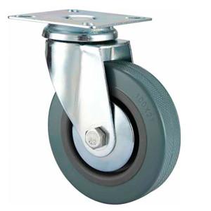 China Swivel Grey rubber caster , 2