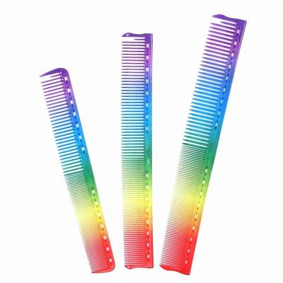 China Salon Fine Cutting Comb, Professional Salon Hairdressing Comb Set-3 Colored Pieces for sale