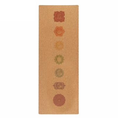 China Eco-Friendly Custom Made Yoga Mat Non-slip Natural Rubber Cork Printing Mat Printing Hot Selling Premium Yoga Mats for sale