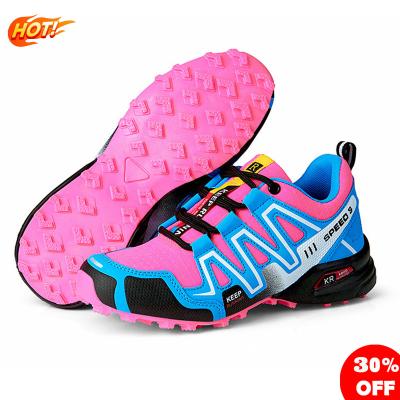 China Male Women Mountaineering Shoes Anti-skid Sneakers Outdoor Sports Shoes Ladies Hiking Shoes for sale