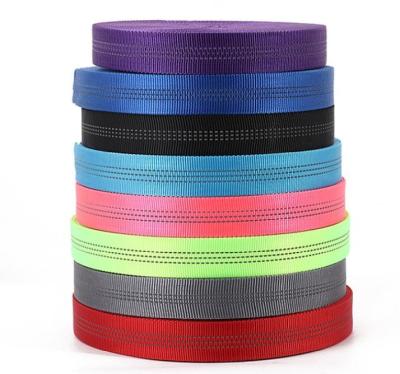China High Tenacity Heavy duty tubular webbing 25mm webbing strap for sale