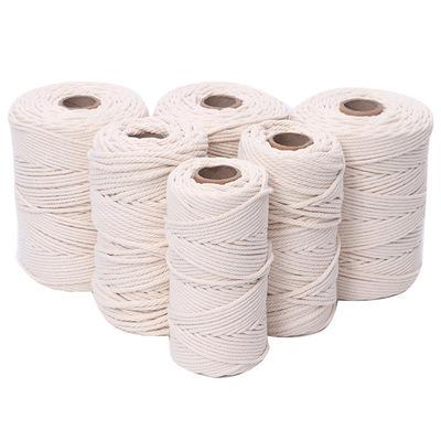 China High Tenacity 1mm to 10mm hand woven tapestry rope, hanging tag cotton cord for sale