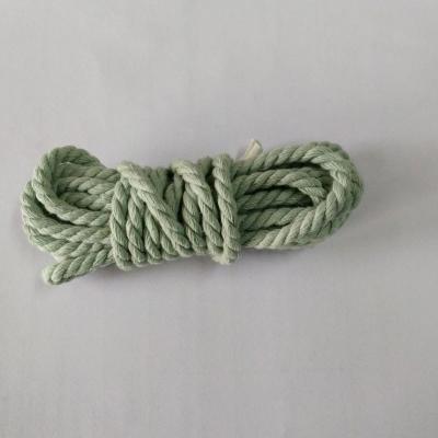 China Bags Hot sell 4mm 3 strands twisted cotton rope for DIY rope for sale