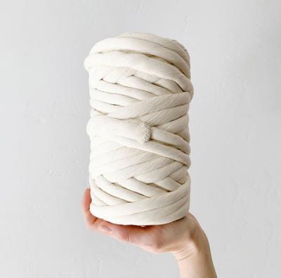 China Bags 6 mm 12mm single strand twisted cotton rope for macrame rope for sale