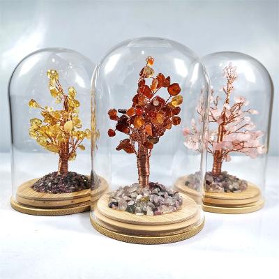 China Europe hot sale amethyst tree natural crystal tree of life silver crystal citrin for decoration for sale