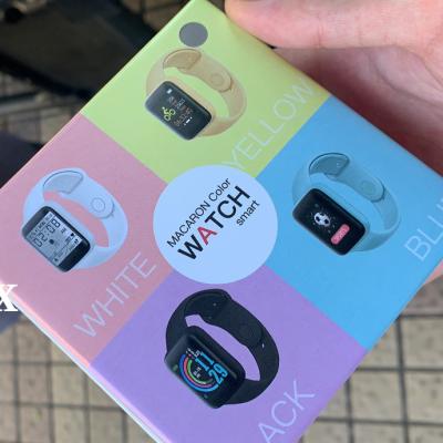 China Wholesale touch screen d20 smartwatch macron colors 1.44 inch updated sports smartwatch d20 y68 fitness tracker d20 smartwatch for sale