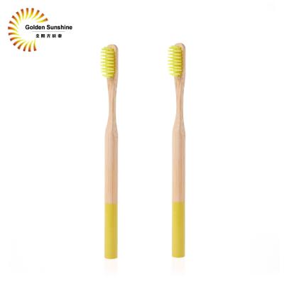 China Disposable Cheap Bamboo Toothbrush ECO Biodegradable Toothbrush for sale