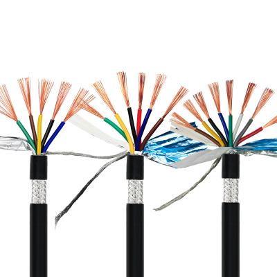 China Underground UL Approval RVVP Multic 5 6 7 8 Core Stranded Copper Wire Tinned Copper Shielded PVC Insulated Electrical Cable Flexible Wire for sale