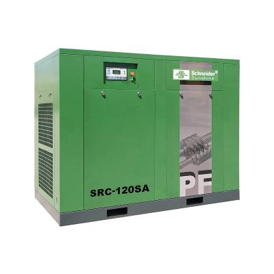 China 120HP 90KW Sunshine Energy Saving 20% Screw Air Compressor Air Compressor Lubricated Water Cooled Machinery for sale
