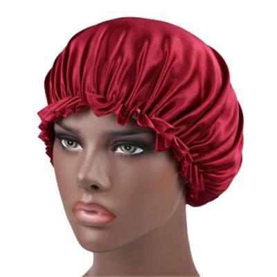 China Hot Selling Silky Hood Comfy\Soft Silky Hood Hair Satin Bonnet Night Sleep Diaper For Women for sale