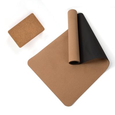 China Body Buliding Wholesale Gym Equipment Custom Printing Yoga Mat Cork for sale
