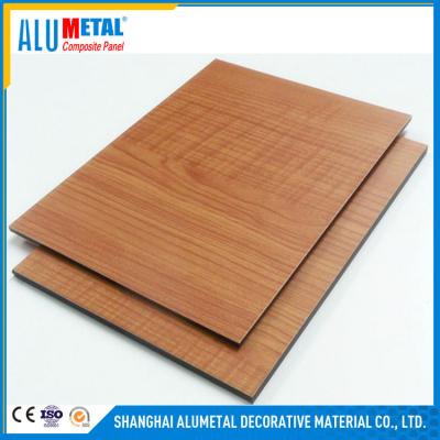 China el panel compuesto de aluminio 3m m de madera de 2440m m anodizado para la pared exterior en venta