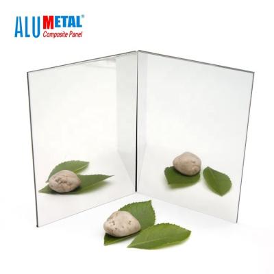 China Revestimiento compuesto de aluminio ACP 0.5M M de la pared del panel 1220m m del espejo de plata de A2 franco en venta