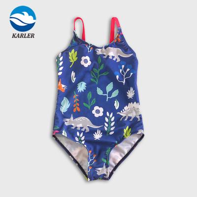 China OEM Breathable Cute Children Factory Sublimation Spandex Little Girls One Piece Swimwear for sale