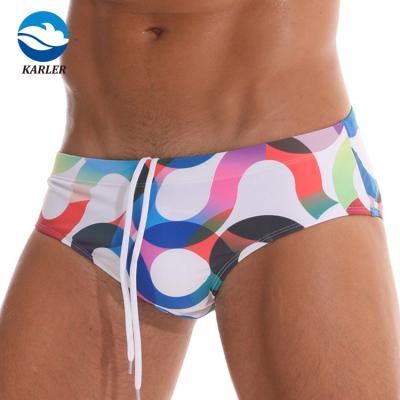 China Sublimation Anti-UV Mens Digital Printing Private Label Swim Briefs Masculine Swimwear Men Swim Brief for sale