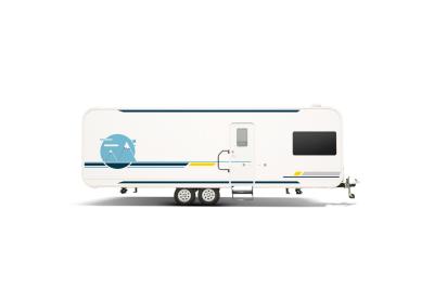 China Hard Top Camping Caravan Hotel Caravan Luxury Trailer RV High End Camping Trailer Portable Living Space RV for sale