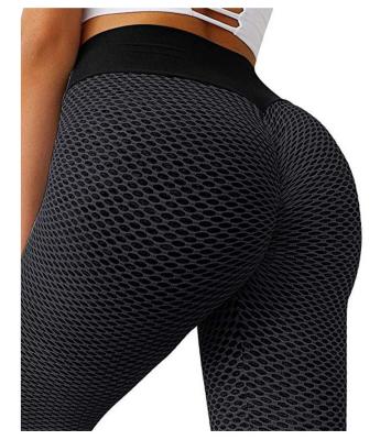 China Breathable Sexy Butt Honeycomb Workout Lifting Gaiters For Women Gym Yoga Pants With Custom Logo High Waisted Booty Gaiters Crack! crack! for sale