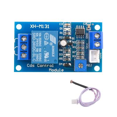 China XH-M131 5V 12V 24V Photoresistor module automatic brightness control module control relay XH-M131 intelligent light lamp switch for sale