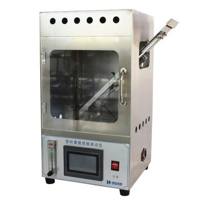 China Laboratoriumtoetsapparatuur Plastic film 45° ontvlambaarheidstestmachine Te koop
