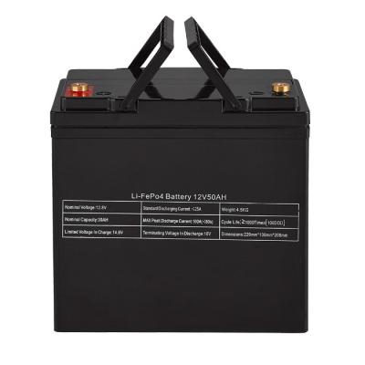 Китай Батарея клетки 12v солнечной батареи лития 50ah 12.8v новая перезаряжаемые продается