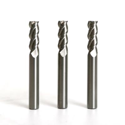 China Solid Carbide 3 Flute Aluminum Flat End Mills For CNC High Speed Cutting Milling for sale
