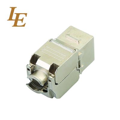 China Red protegida estante trapezoidal de Jack For Patch Panel del acoplador de CAT6 CAT6A CAT7/del servidor en venta