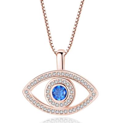 China BOHEMIA Charm Natural Stone Zodiac Sign For Women Heart Necklace Evil Eye Necklace for sale