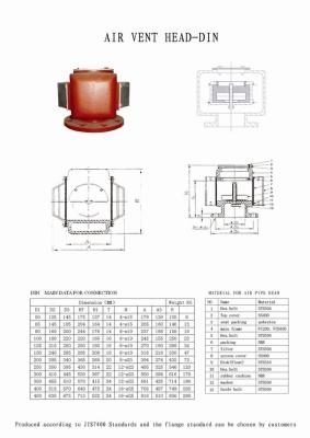 China CB/T3594-1994 FS TYPE Marine air pipe head for sale