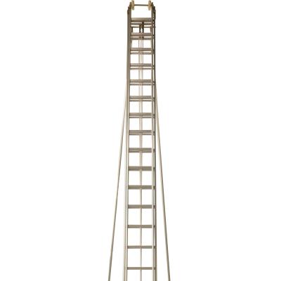 China 2 Section Aluminum Extension Ladder Customize Length 9m 12m 15m Rescue for sale
