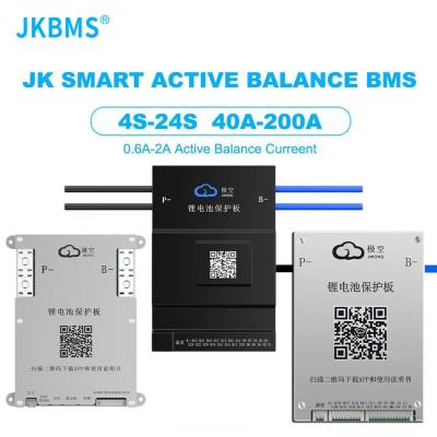 Chine JKBMS Balance active Bms 4S 8S 12S 13S 14S 16S 17S 20S 24S Smart Bms 60A 80A 100A 150A 200A Lifepo4 batterie au lithium-ion Lto à vendre