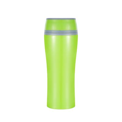 China Different And Viable BPA Free 360 Degree Unique And Out Of The Way Water Double Wall Plastic Travel Mug Auto Cup Car Supplies 450ml for sale
