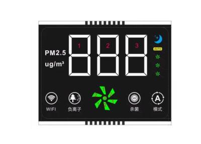 Cina 7 segmenti Display LCD personalizzato VA Modulo LCD negativo per termostato in vendita