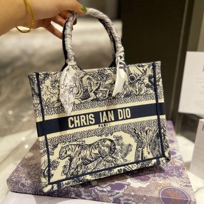 China Portable Famous D Brand Style handle Bags Embroidery bags fashion Luxury Women handbags 1:1 Top Original Version Lady Tote Handbags for sale