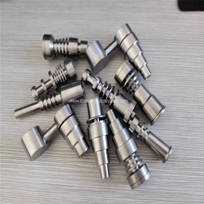 China Domeless Titanium 14mm Male Ti Nail GR2 - Fits 14mm female joints for sale