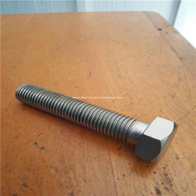 China Titanium hexagon bolts,M16 ,GRADE 2 TITANIUM HEX HEAD CAP SCREW,FULL THREAD,100 PCS WHOLES for sale