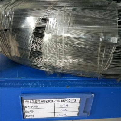 China Titanium wire to make bolt & nut,gr2 titanium wire dia 2.5mm,free shipping for sale
