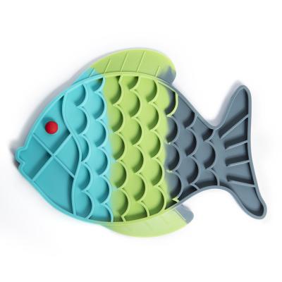 China Viable Pet Bowl Food Dish Cats and Dogs Licking Food Dish Feeding Mat Slow Food Bowl Anti-Clog Bowl for sale