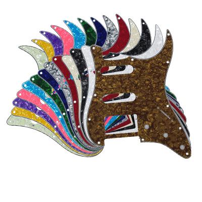 China HH Guitar Pickguard Colorful 11 Hole 3 Ply HSS Scratch Plate St Pickguard For St Start Electric Guitars Parts Wholesale Price for sale
