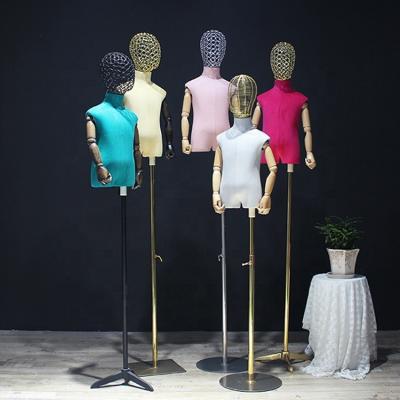 China Other D.C children half body bust form mannequin torso,adjustable child dress form mannequin for clothes display for sale